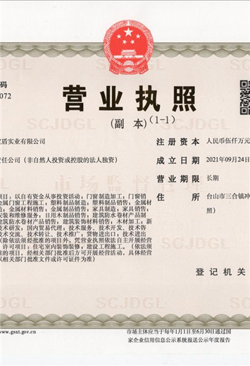 营业执照（广东宝盾）